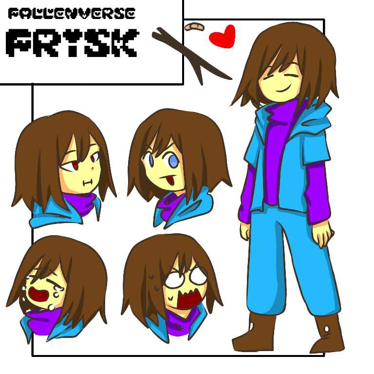 Fallenverse!Frisk Reference Pic Undertale AUs Amino.