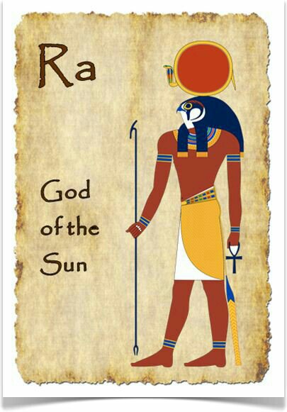 Ra The Sun God Cartoon Tischlampe