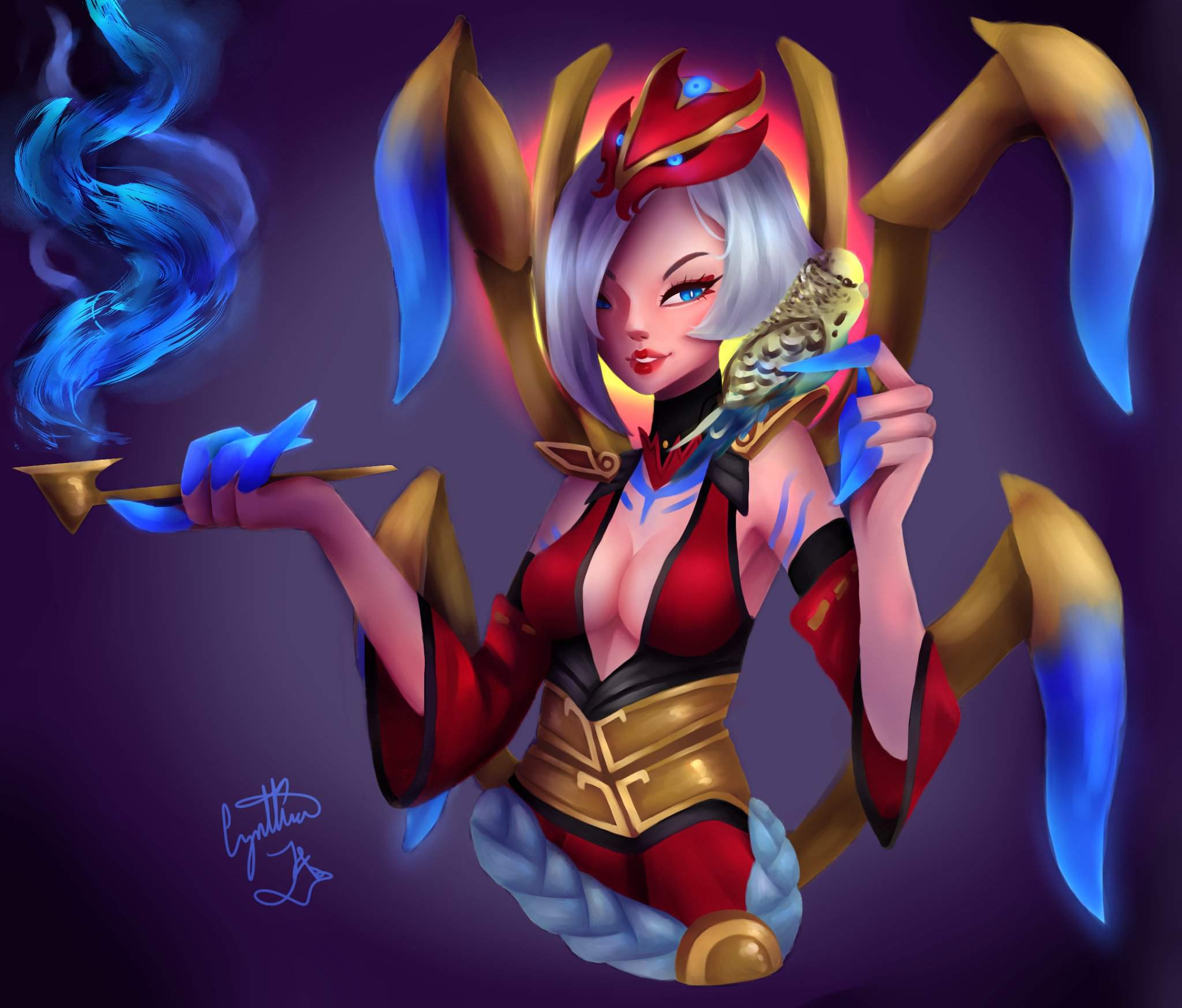 blood moon elise splash art