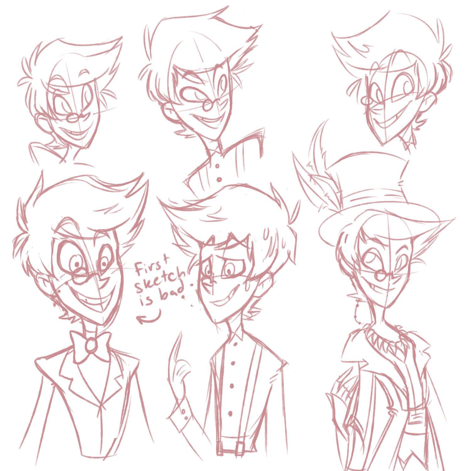 Human Alastor Mega Sketchdump 