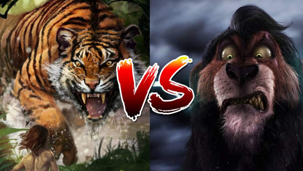 Versus Match unlimit): Shere khan Vs Scar (Jungle book) Vs (Lion king) Batt...