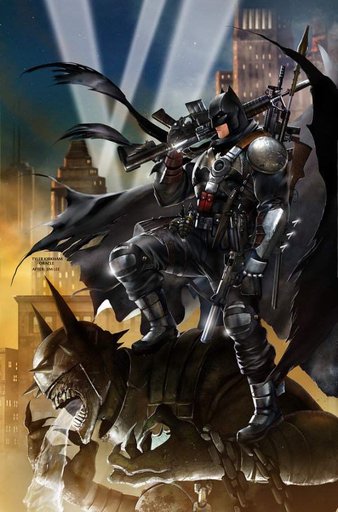 grim knight batman statue