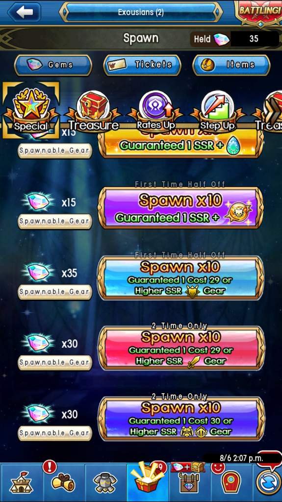 35 gem monster spawn? Unison League Amino