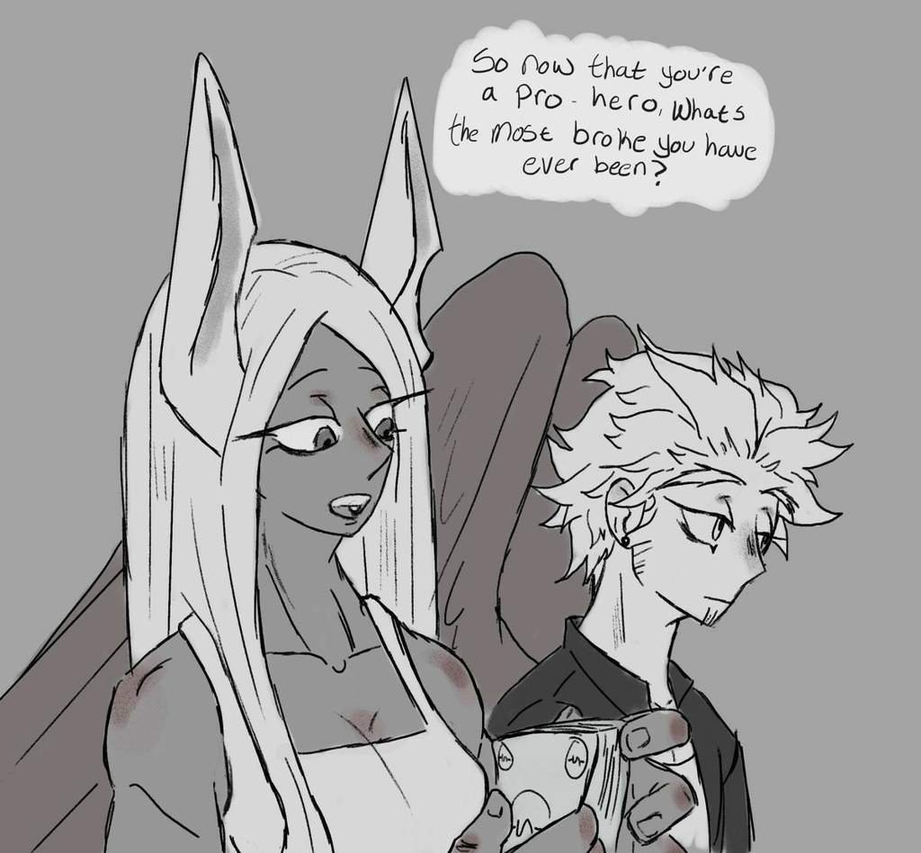 I drew Hawks and Miruko My Hero Academia Amino