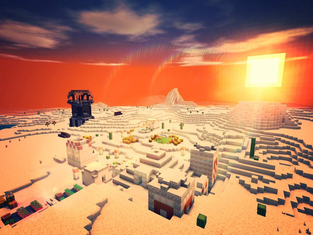 Desert Temple Pillager Outpost Village Combo Minecraft Amino