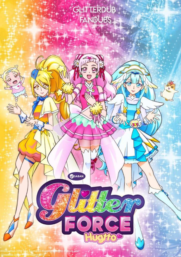 GlitterDub Novo Pôster + Nova Logomarca!¡ Glitter Force Hugtto 👑Glitter Force & Precure™👑 Amino