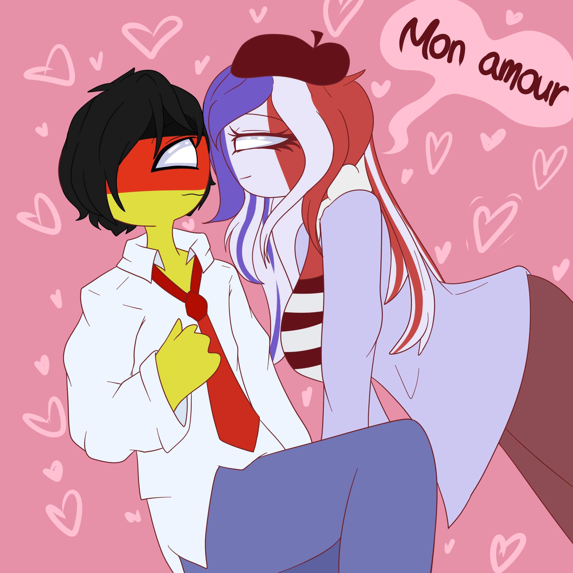 Germany x france countryhumans