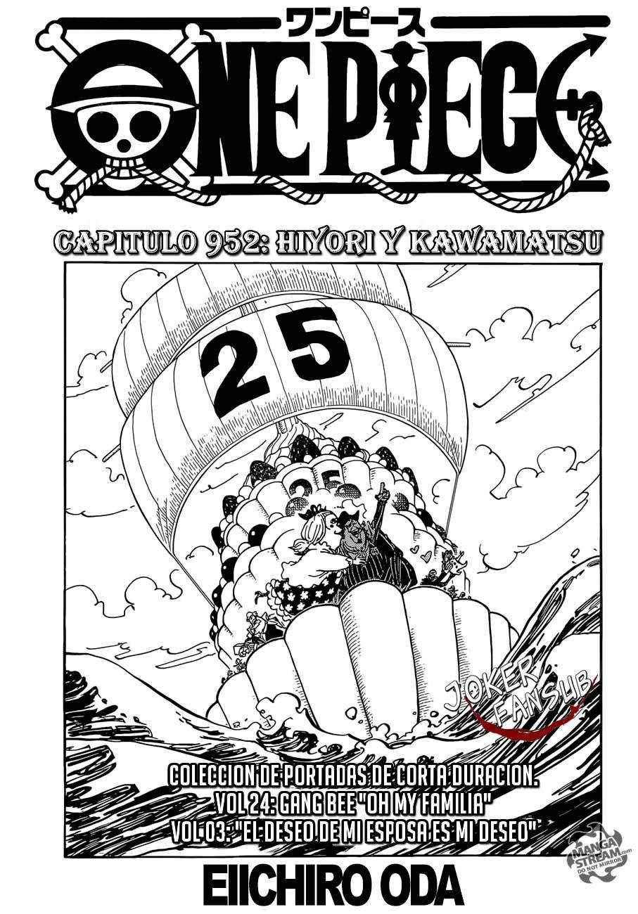 Capitulo 952 Wiki One Piece Amino