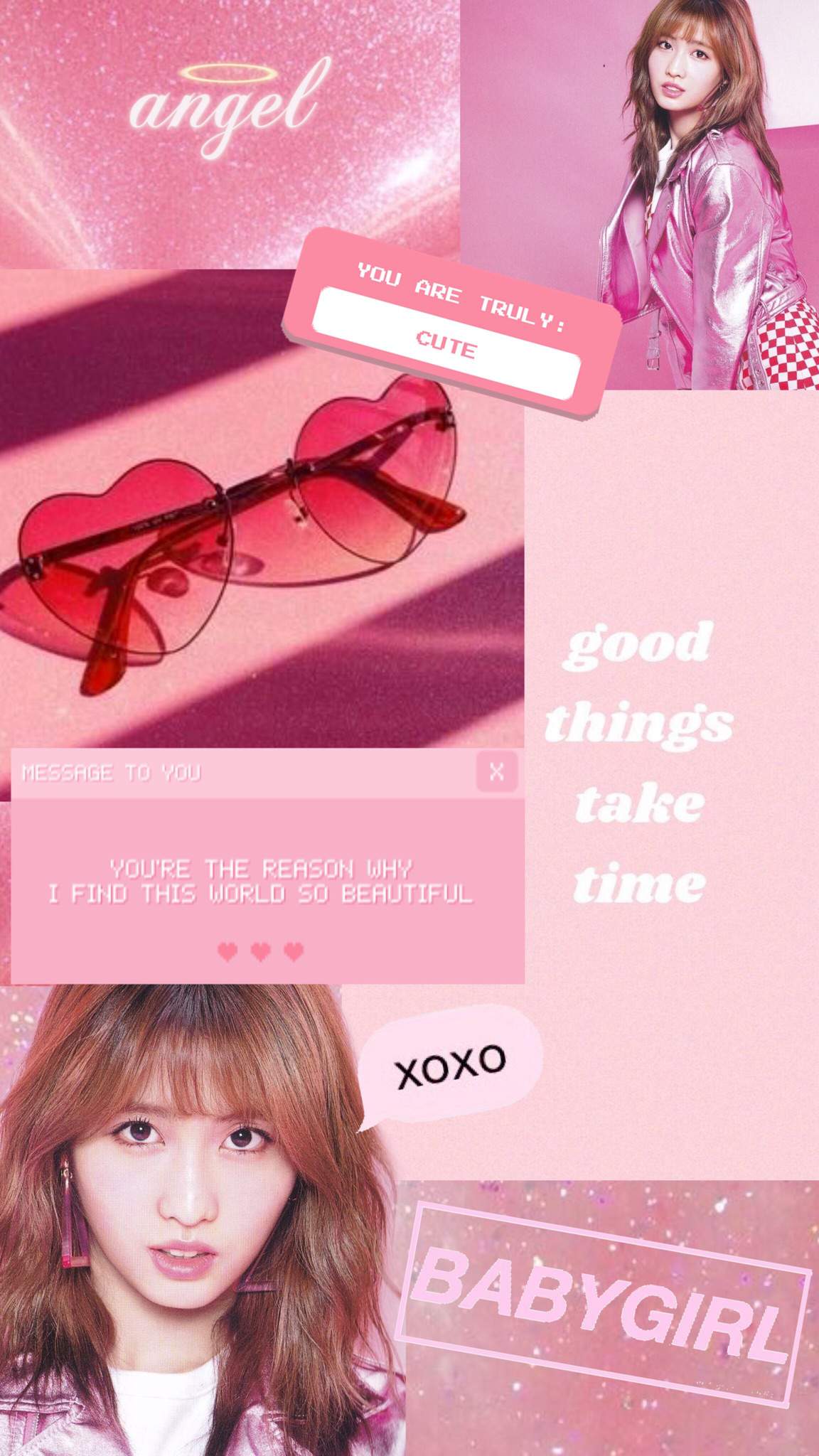 Pink Aesthetic Momo Wallpaper Icon Twice 트와이스 ㅤ Amino