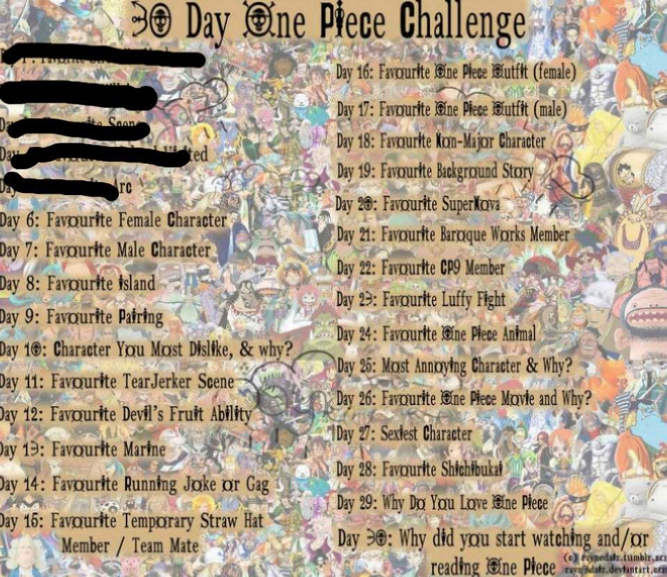 One Piece 30 Day Challenge đd 6 One Piece Amino