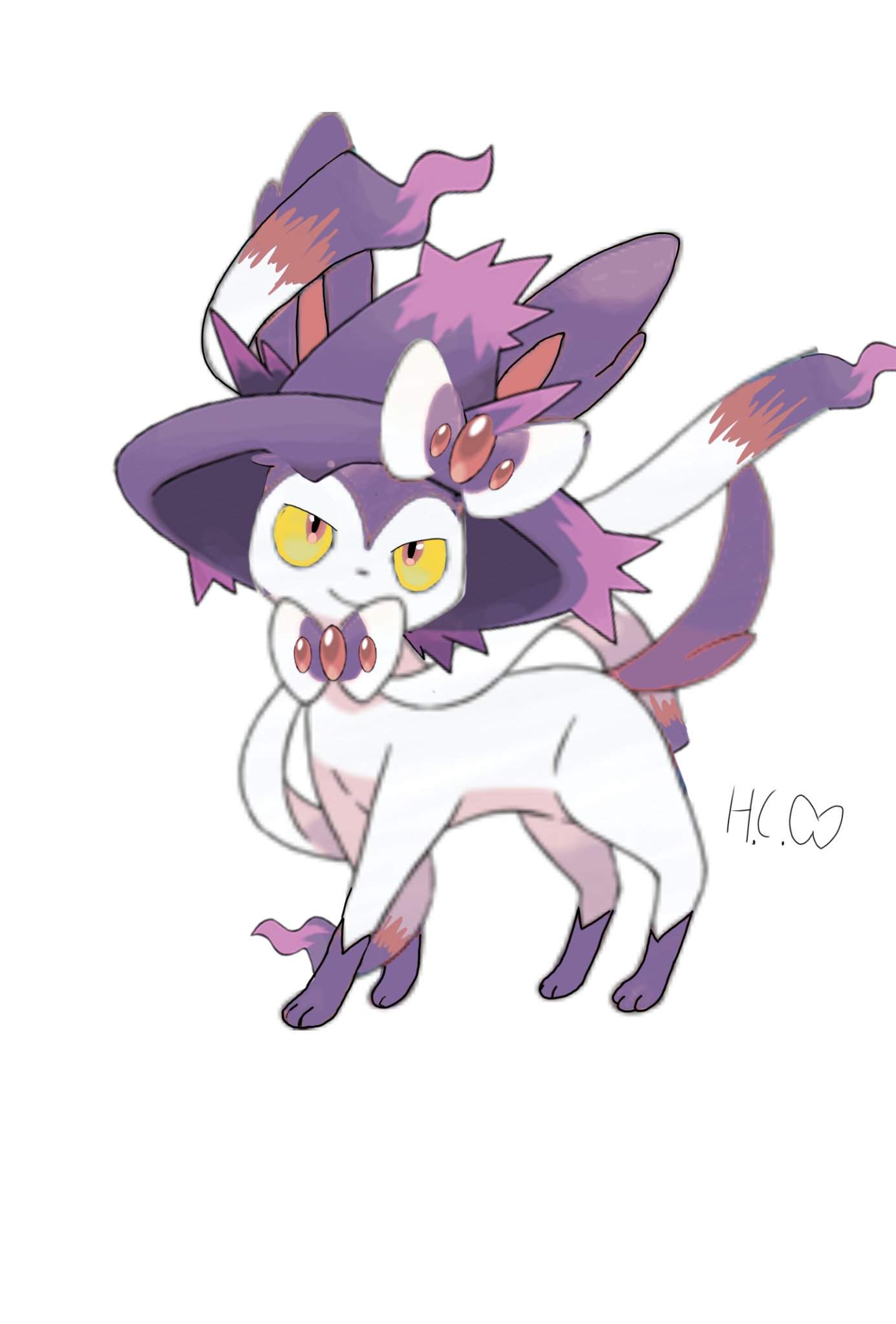 Sylveon + Mismagius Fusion (and I'm Back) 