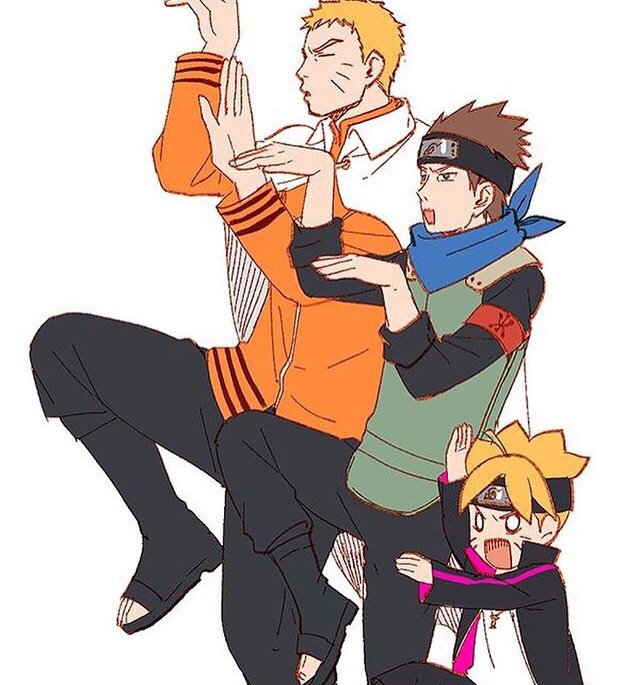 Naruto,konohamaru,boruto 