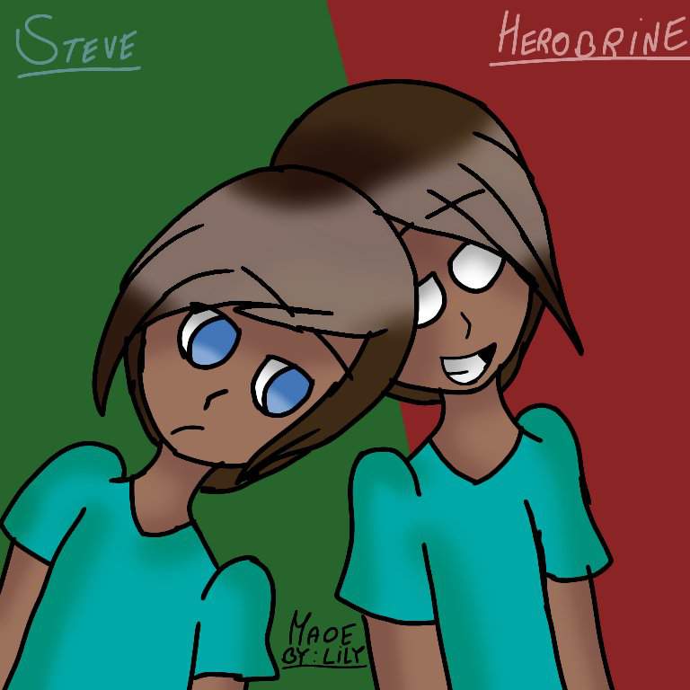 Herobrine And Steve Minecraft Amino