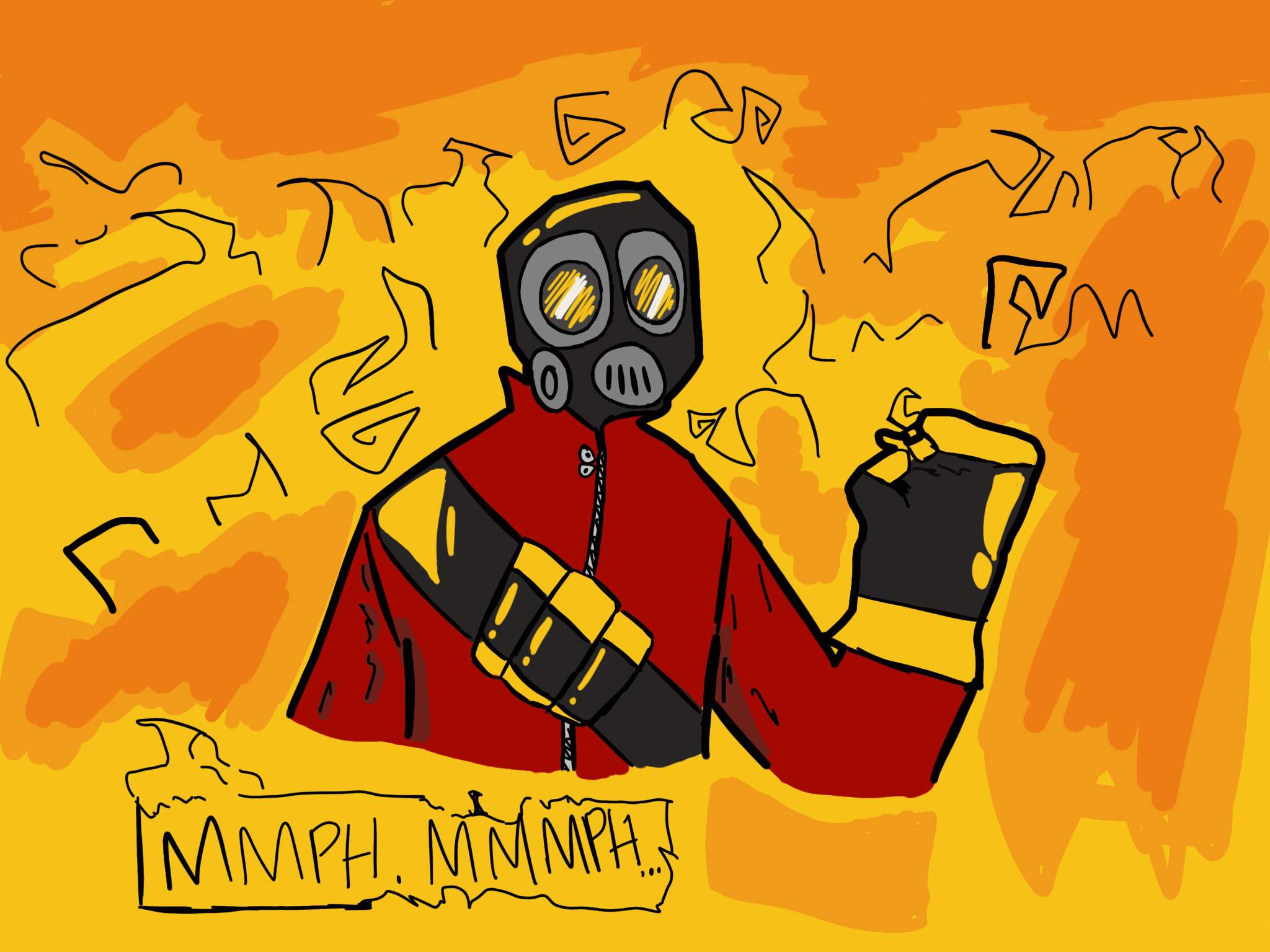 A Pyro Doodle Team Fortress 2 Amino