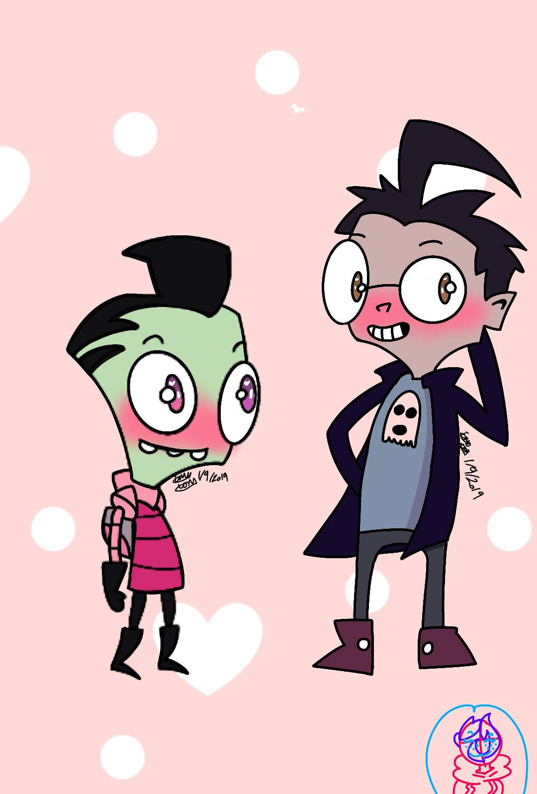 My First Invader Zim Drawing Zim X Dib Invader Zim Amino