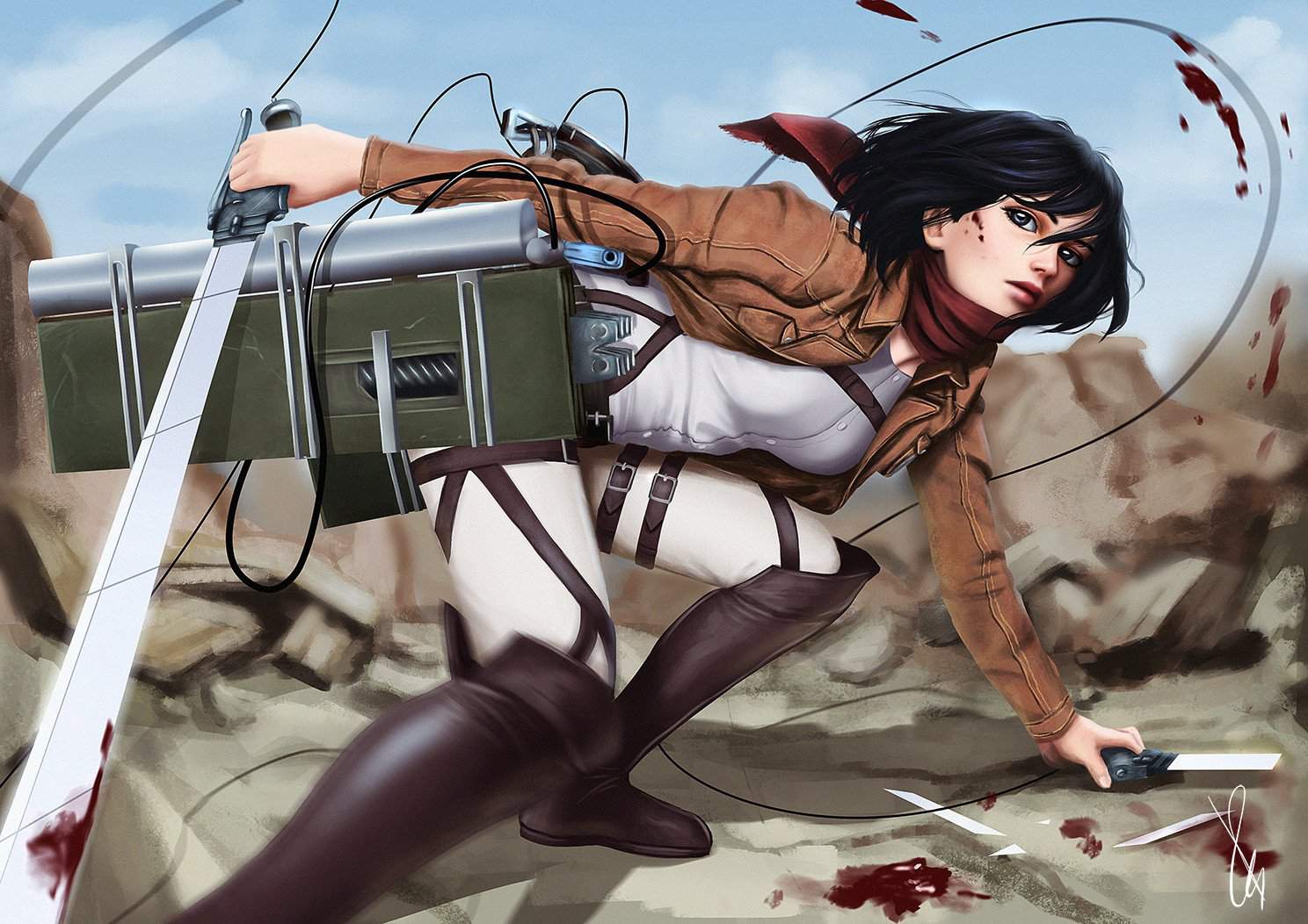 Mikasa Ackerman bio (short) Wiki Attack On Titan Amino.