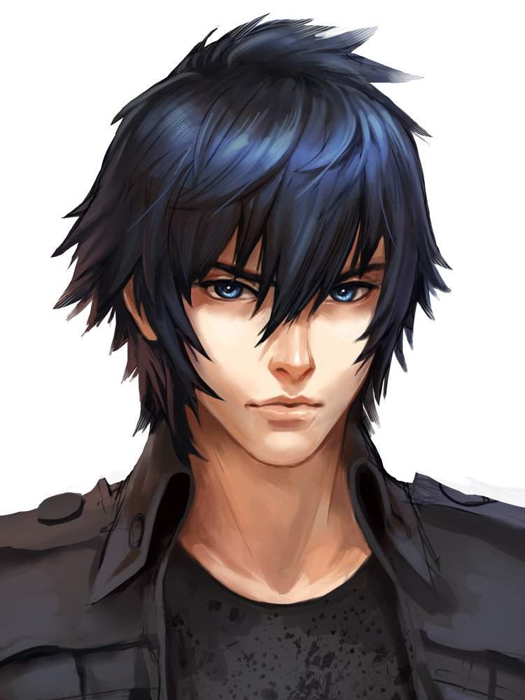 Anime men with black hair