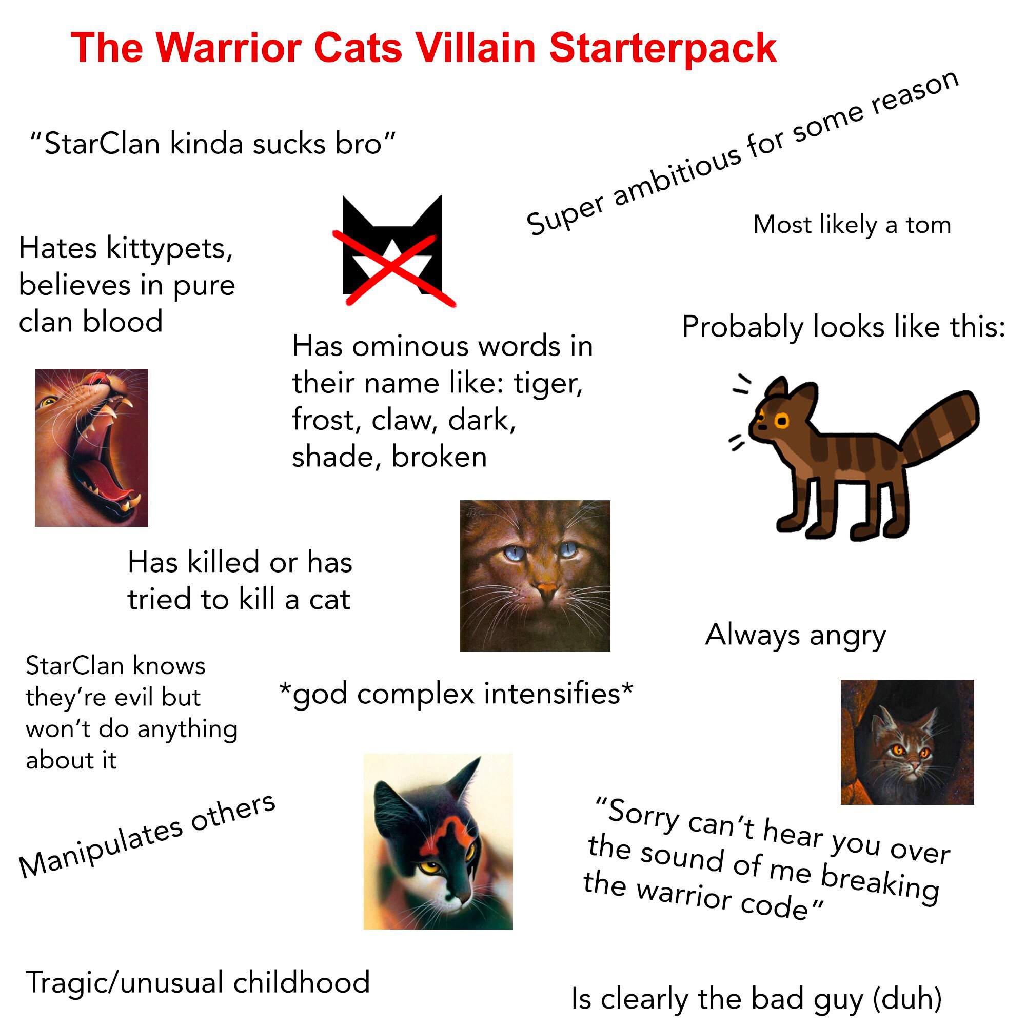 Warriro cat villian names