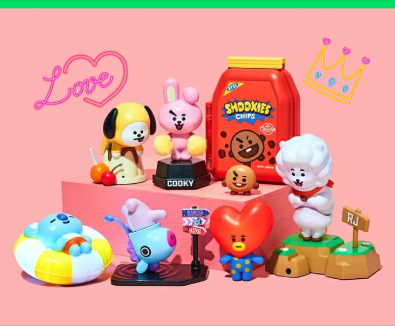 bt21 soft toys set