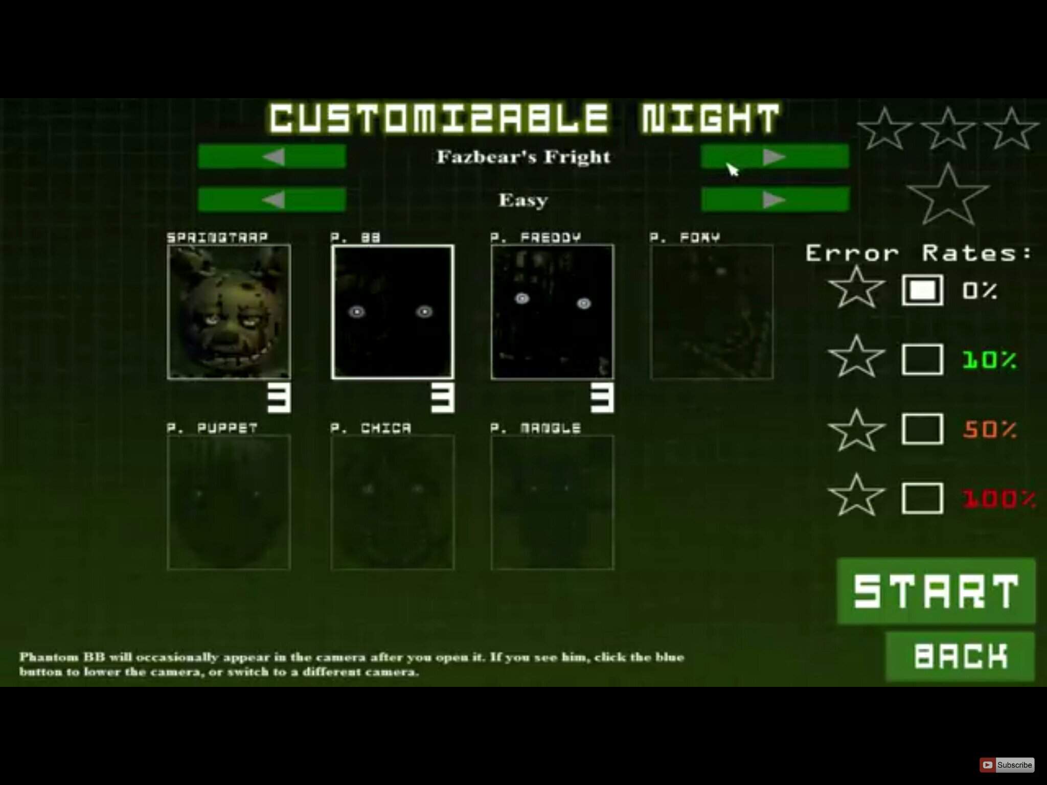 five nights at freddy's 3 custom night gamejolt