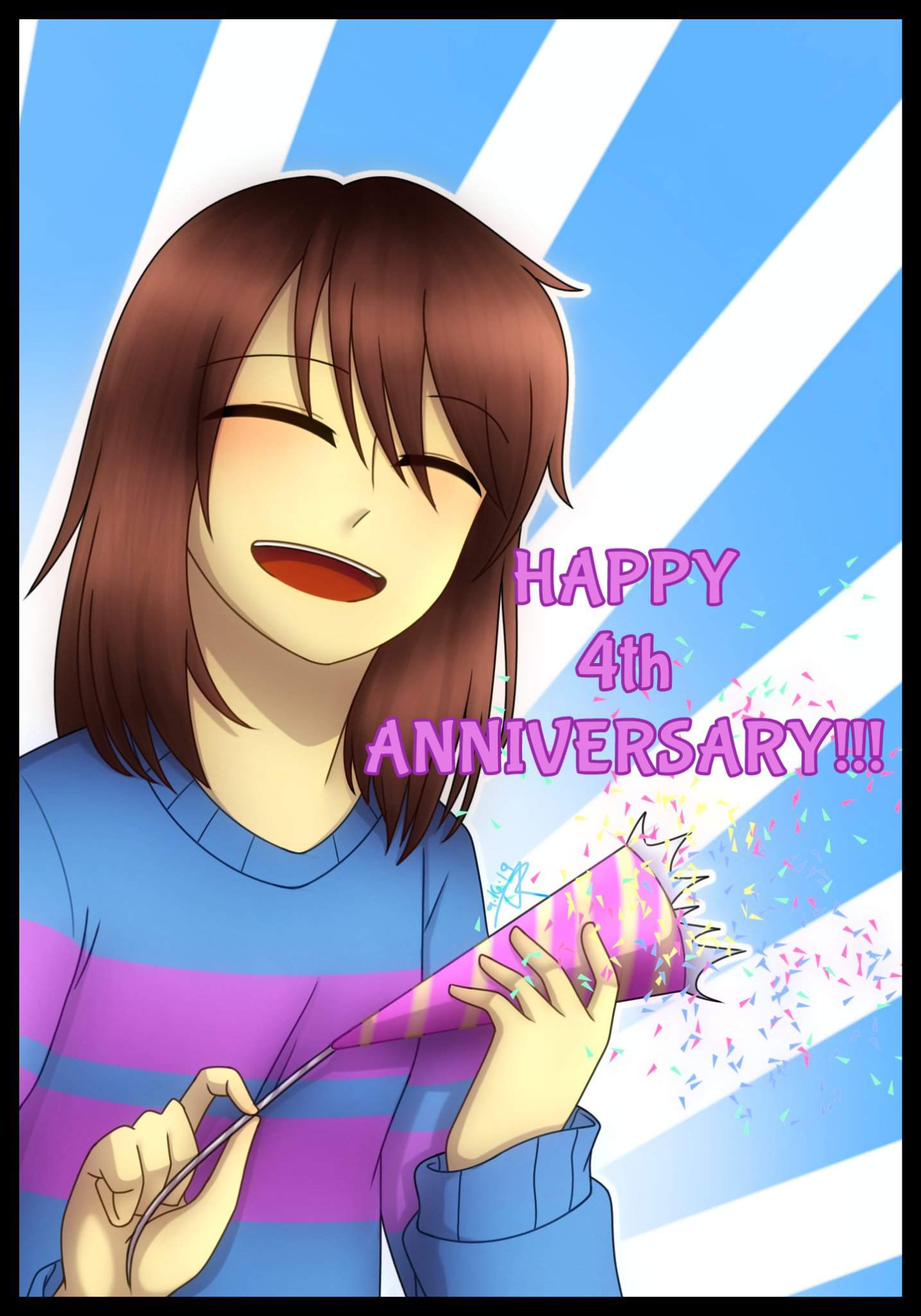 Happy 4th Anniversary Undertale Undertale Aus Amino