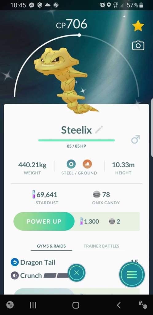 Shiny Onix evolved Wiki Pokemon GO Amino