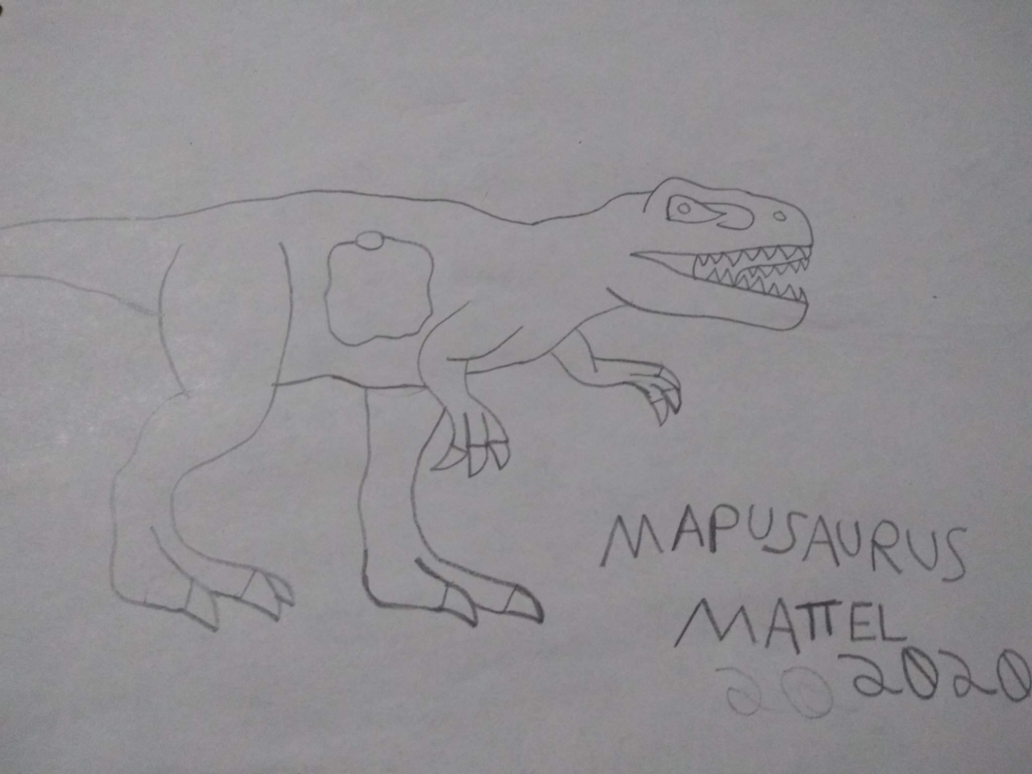 Mapusaurus Drawing Jurassic World Evolution Amino