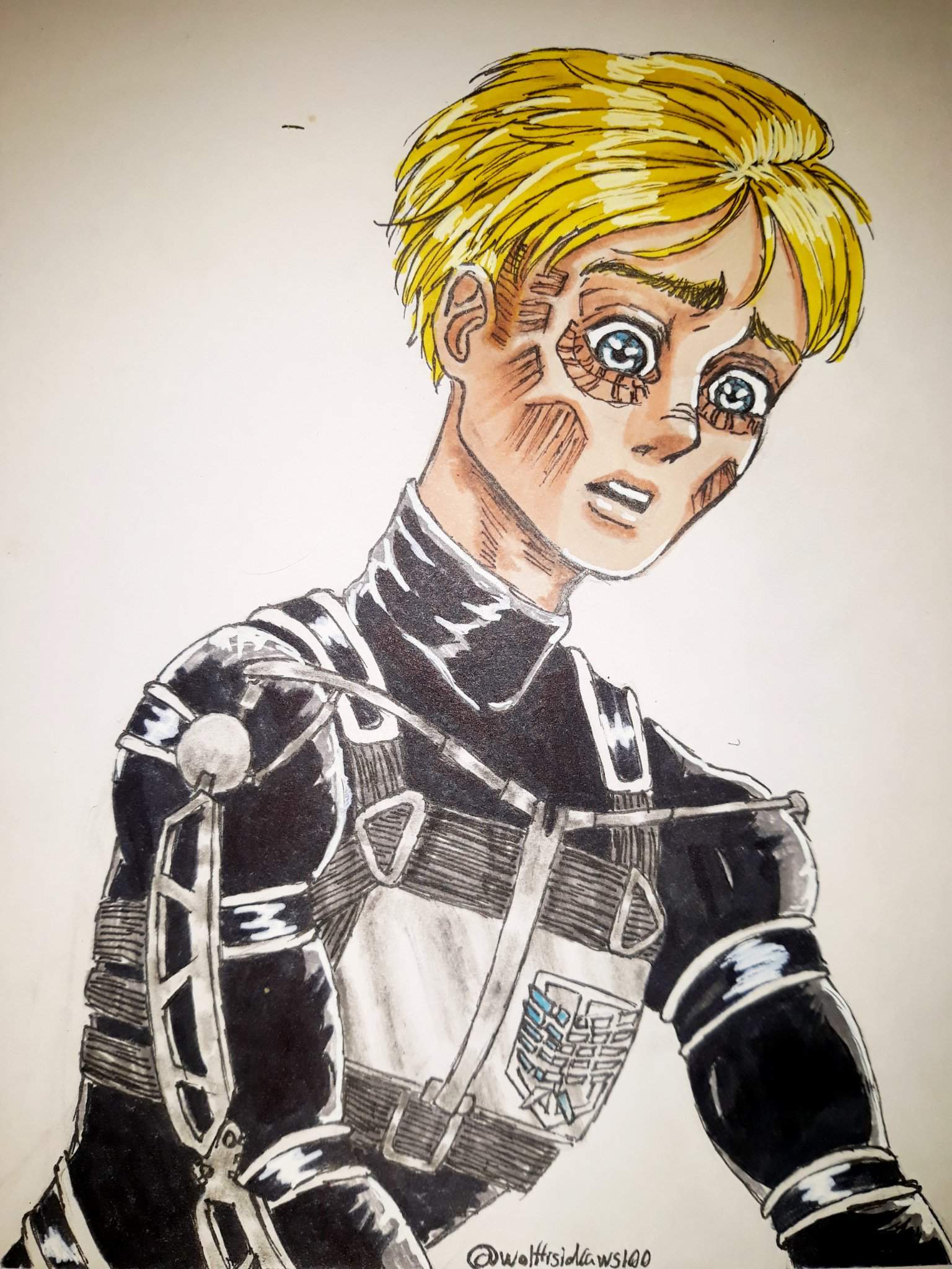 So Um I Tried To Draw Armin From My Favourite Part In The Manga 5865