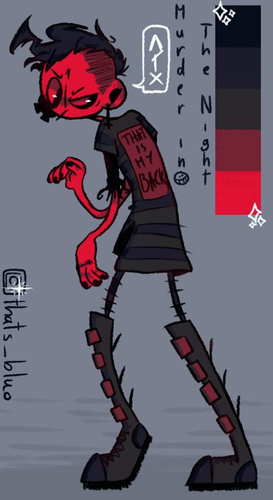 I made a color palette and drew him again Invader Zim Amino