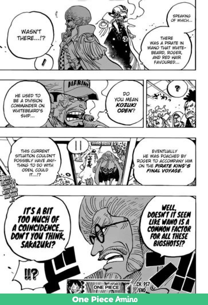 Was Oden The 2nd Division Commander Of Wb Before Ace See Image One Piece Amino