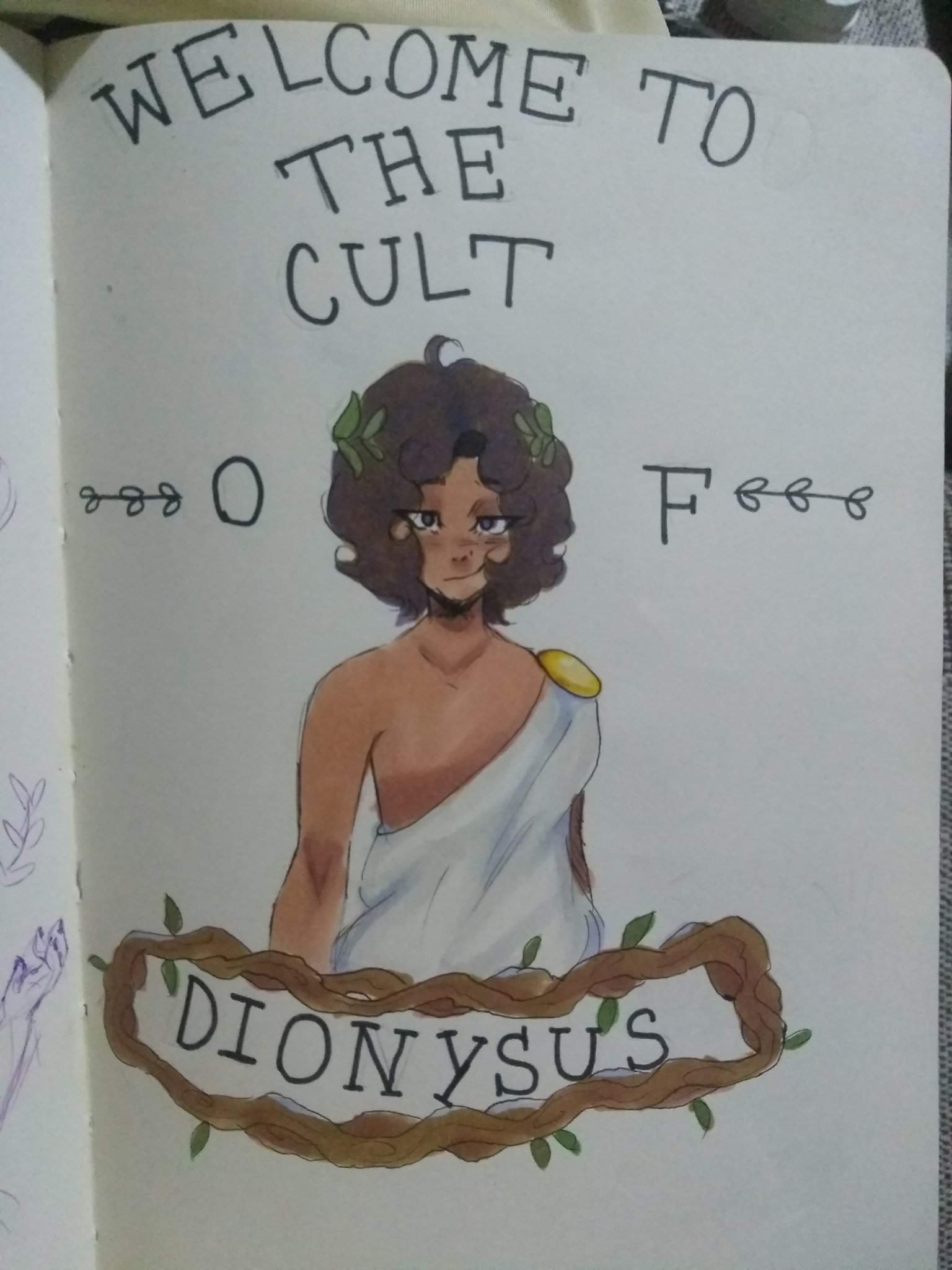 A drawing of Dionysus | Mythology & Cultures Amino