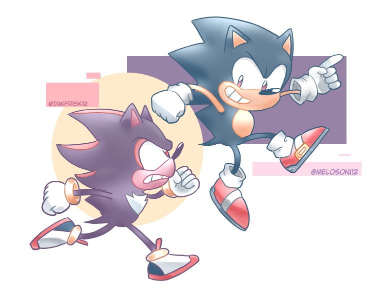 Classic Sonic And Classic Shadow Sonic The Hedgehog Amino 1010
