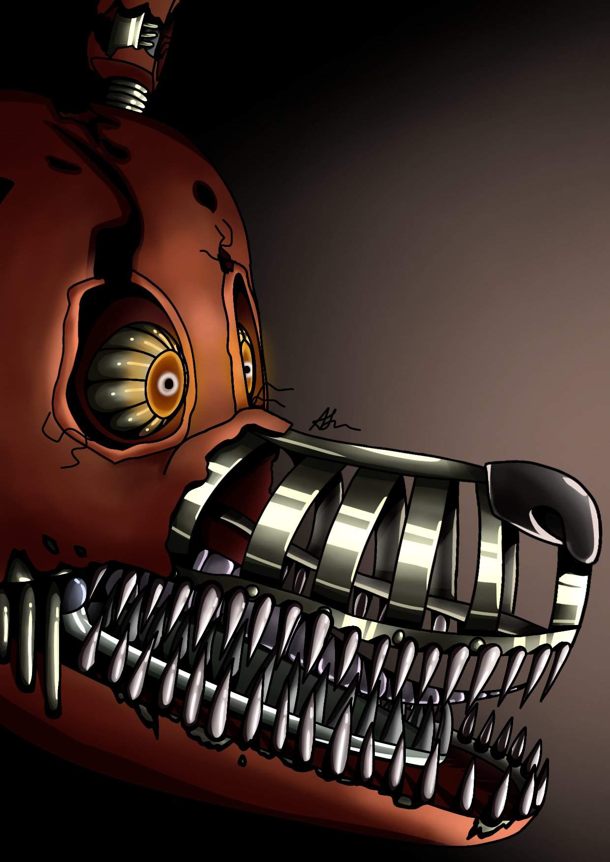 Nightmare foxy 2019 redraw! | Five Nights At Freddy's Amino