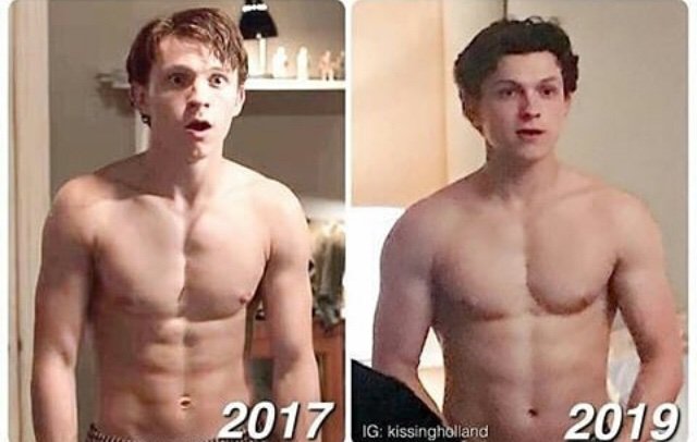 Tom holland muscles
