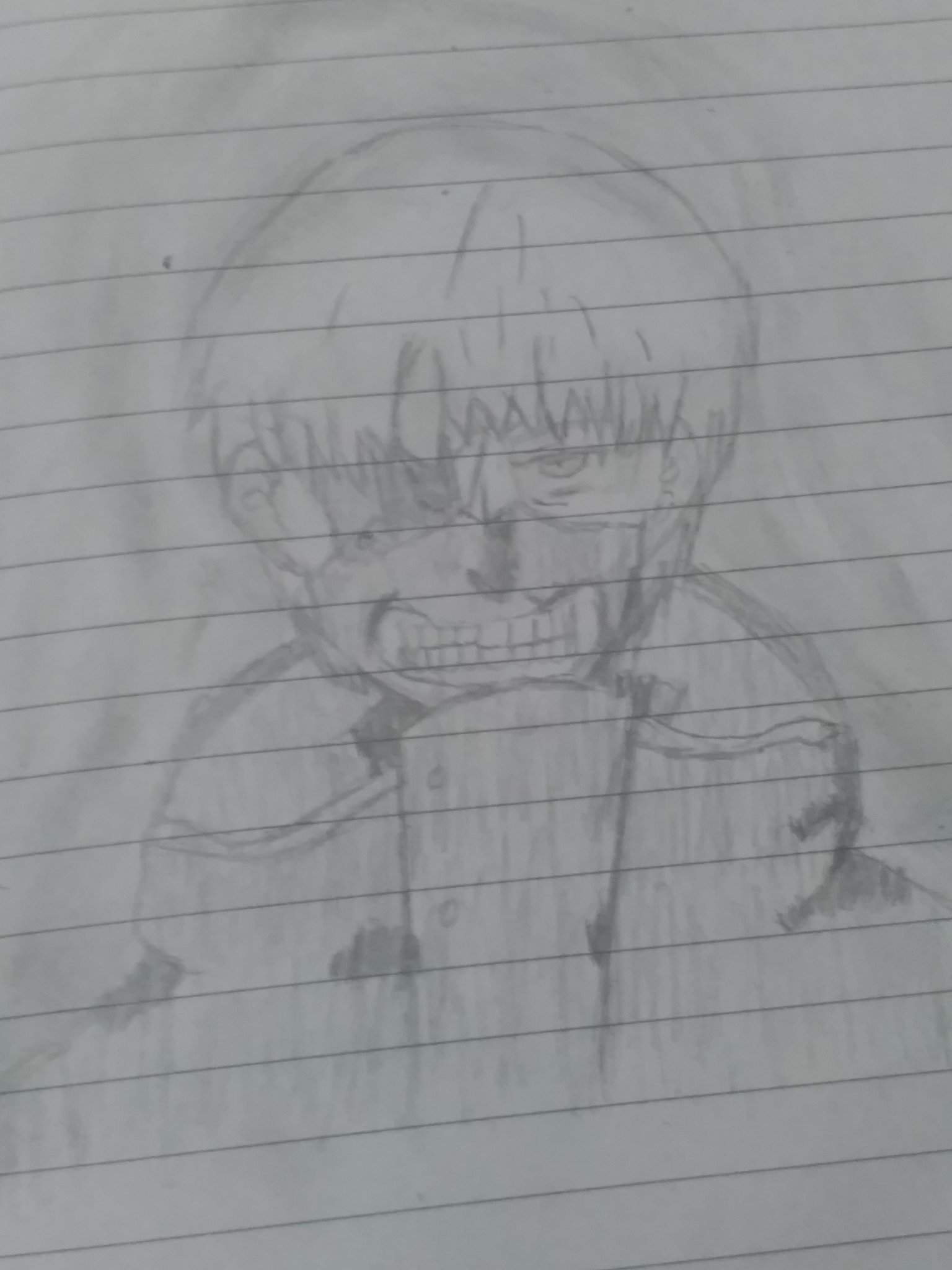 I Drew Kaneki Ken By A Tutorial Beginner Artist Amino