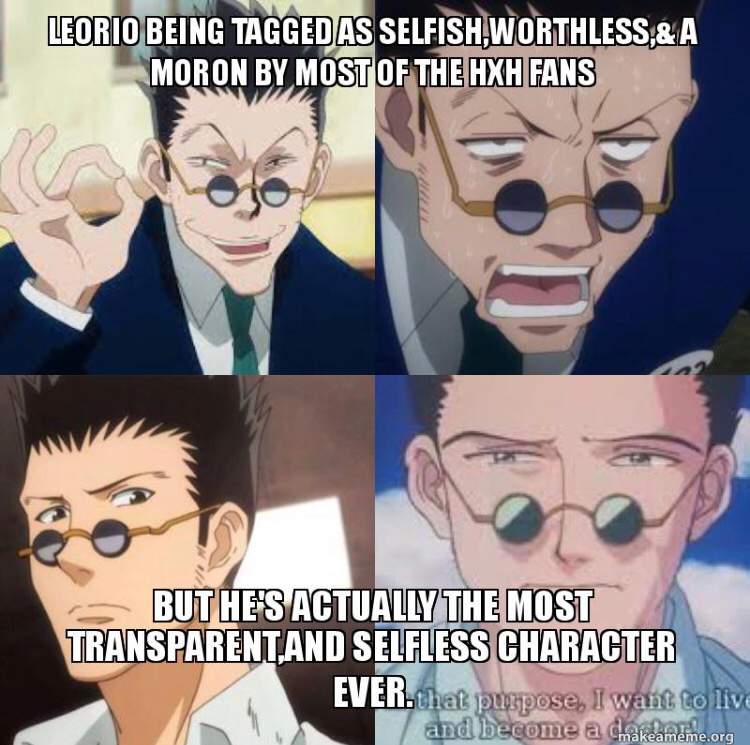 Featured image of post The Best 11 Leorio Serious Face Meme