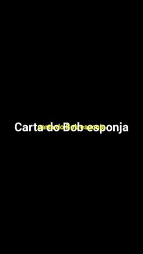 Carta do Bob esponja #2  Bob Esponja Amino Em Português Amino