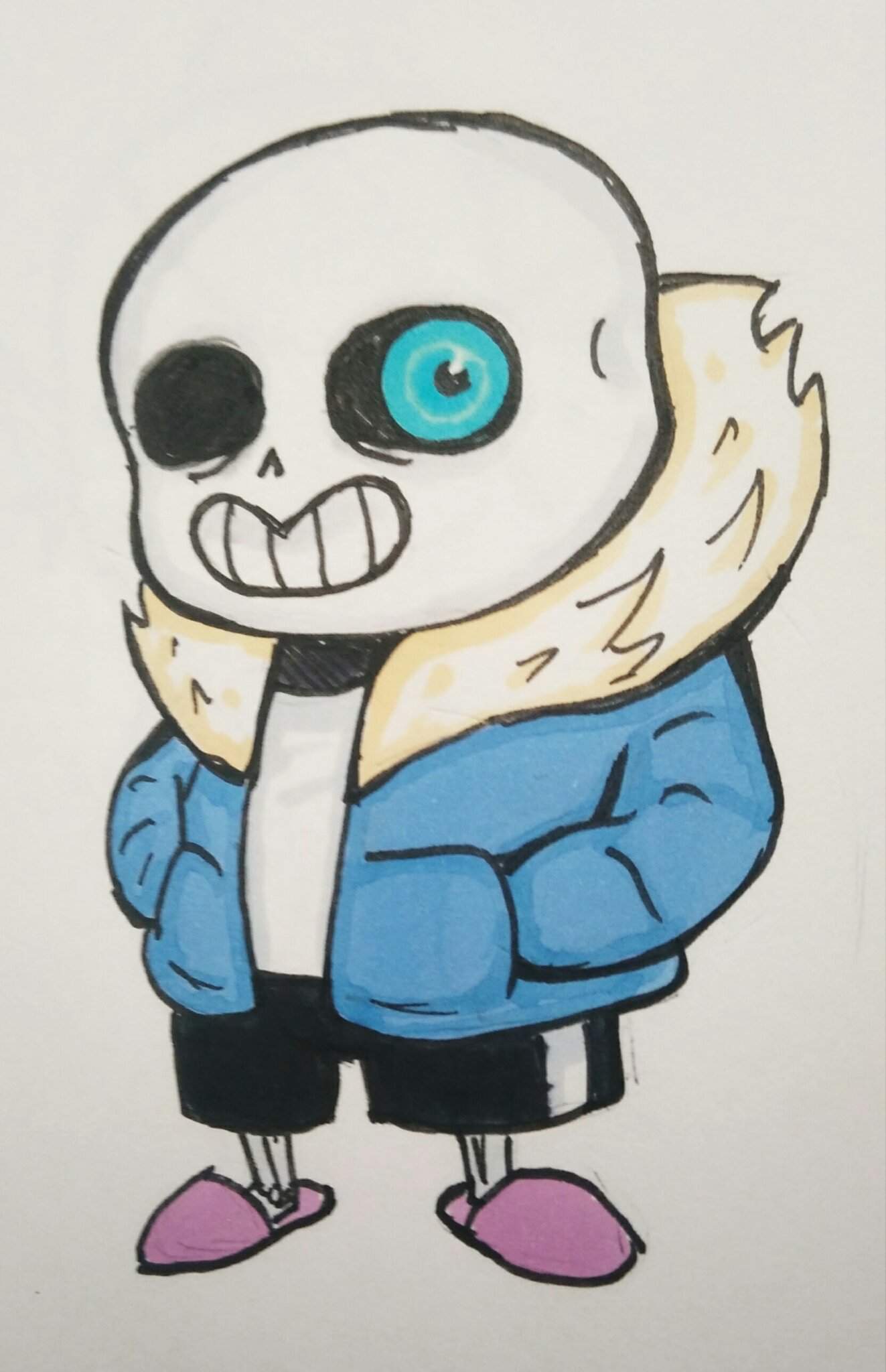 Chibi Sans fan art Undertale Français UT FR Amino