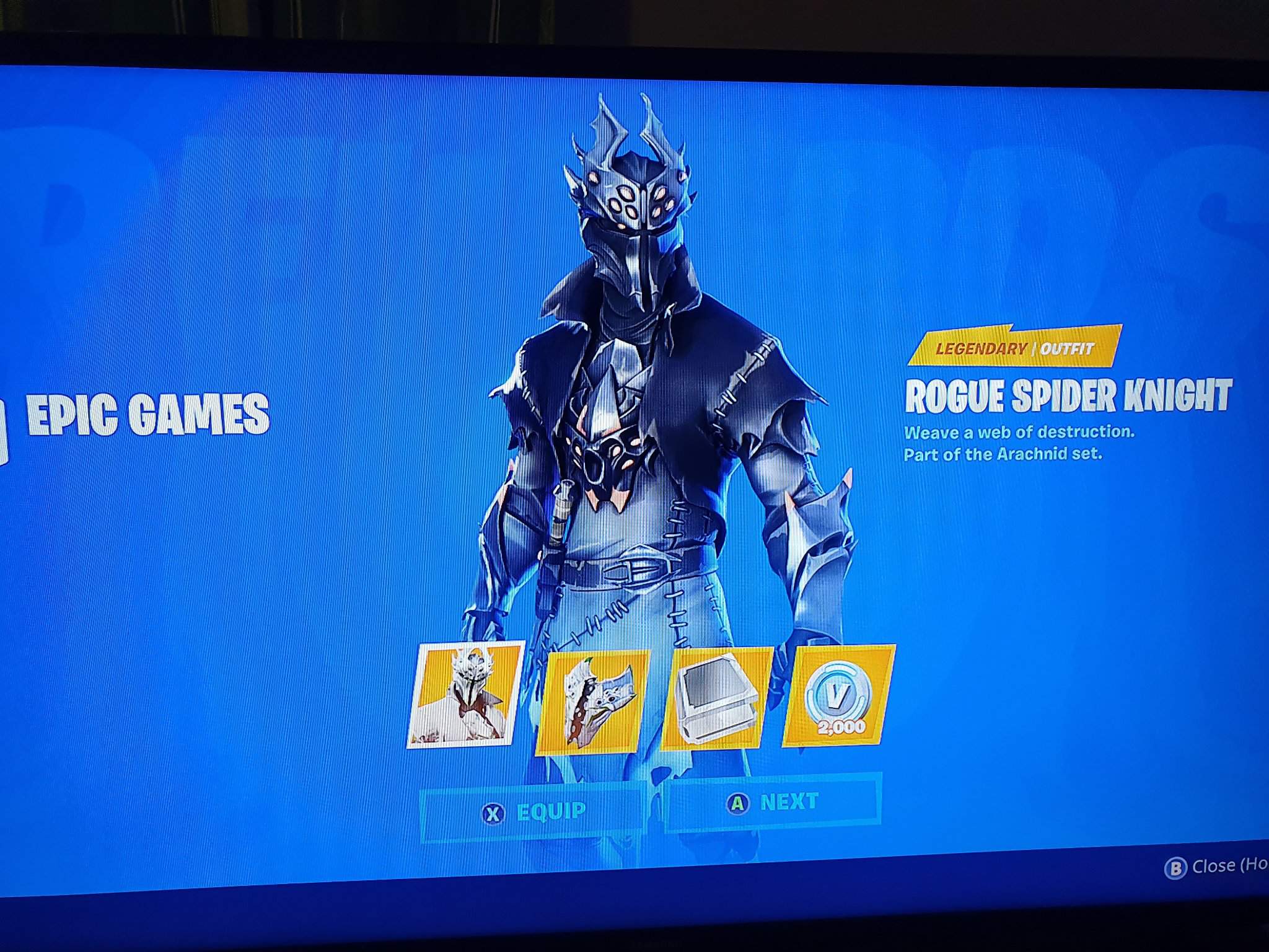 fortnite rogue spider knight