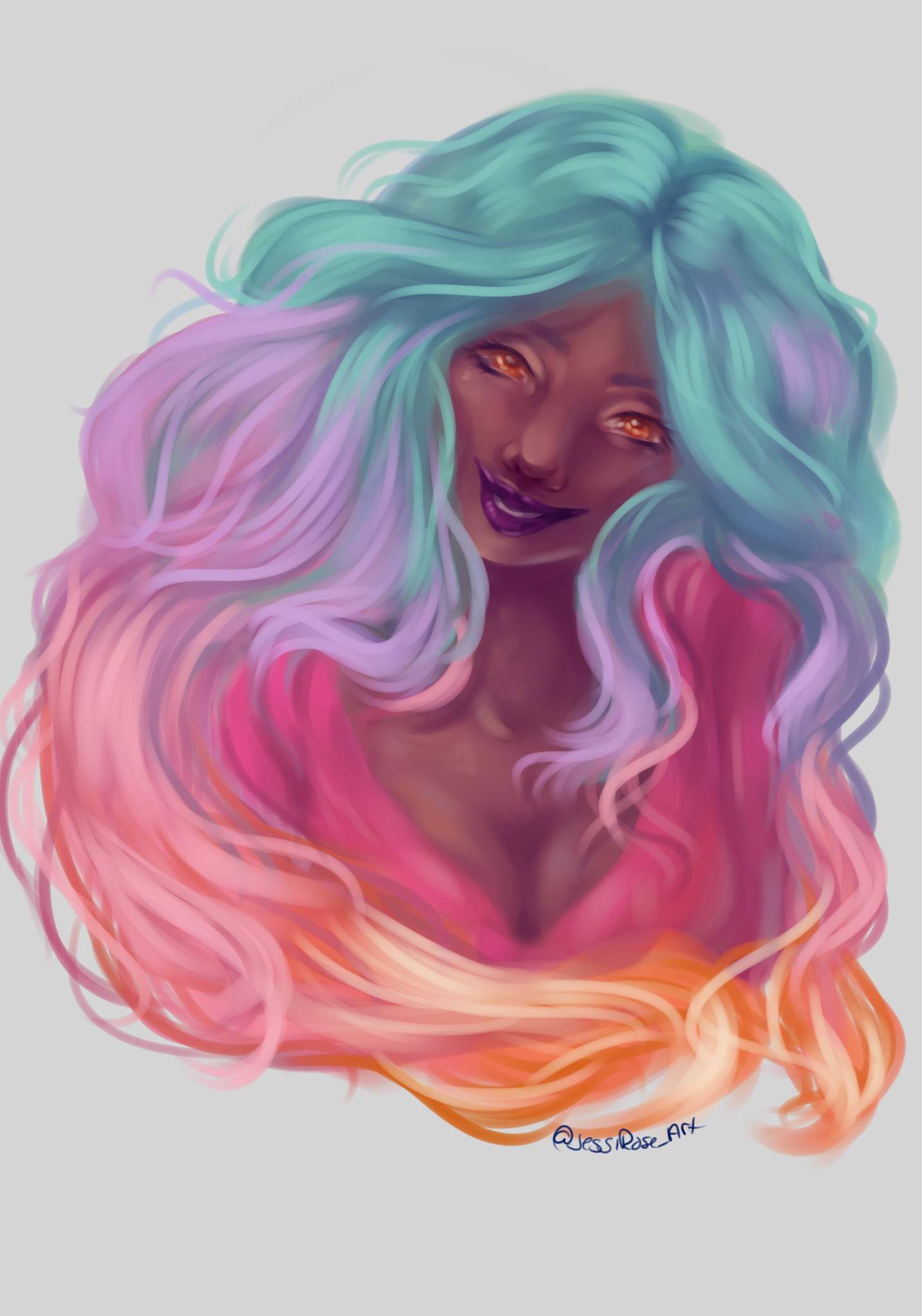 Rainbow hair | ✐Drawing✎ Amino Rainbow hair | ✐Drawing✎ Amino
