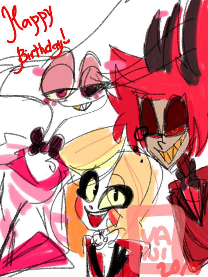 Happy Birthday Cat Hazbin Hotel Official Amino