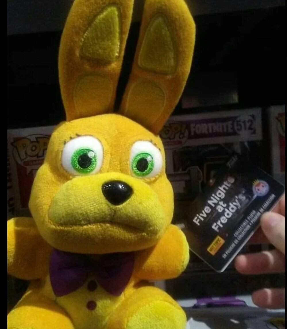 FNAF Five Nights At Freddys Spring Bonnie Plush Funko Hot Topic Exclusive 