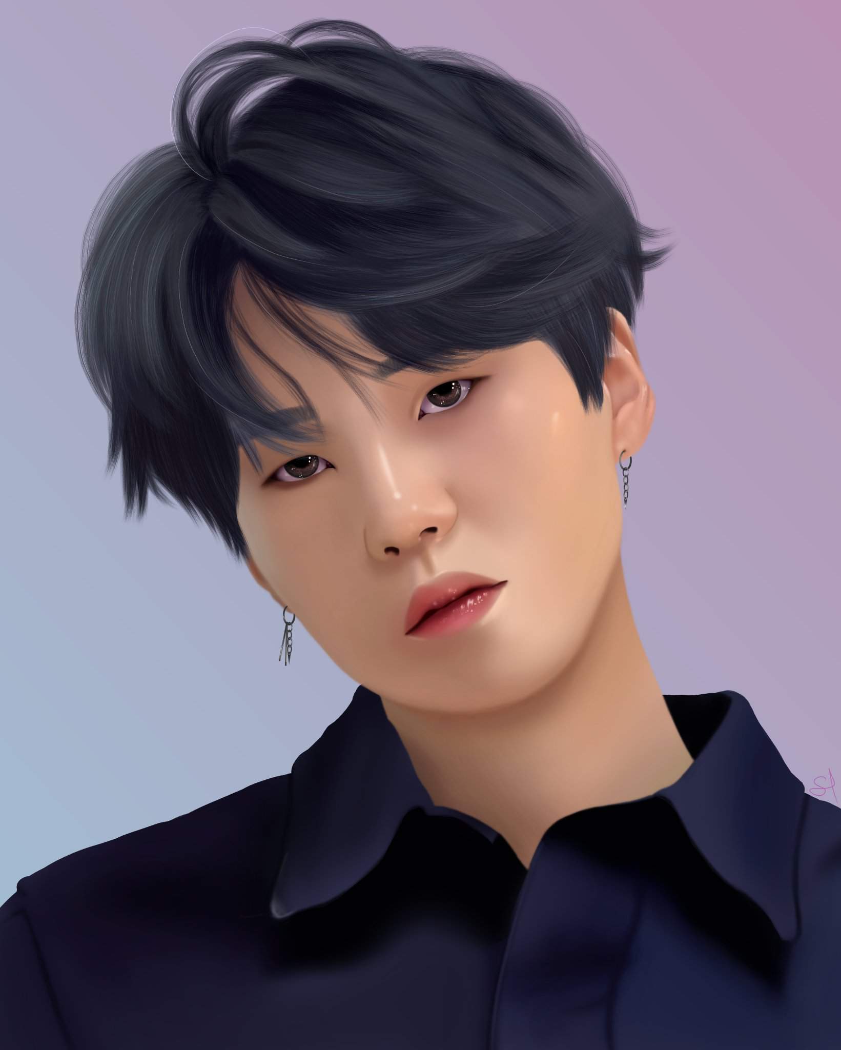 Bts Min Yoongi Suga Fanart Ig Space Turtle Min Suga Amino