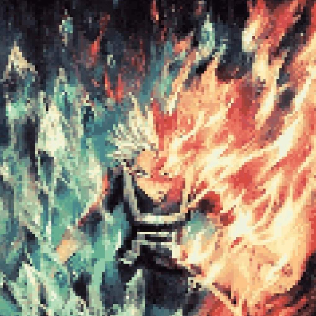 Pixel Art Todoroki Shoto My Hero Academia German Amino