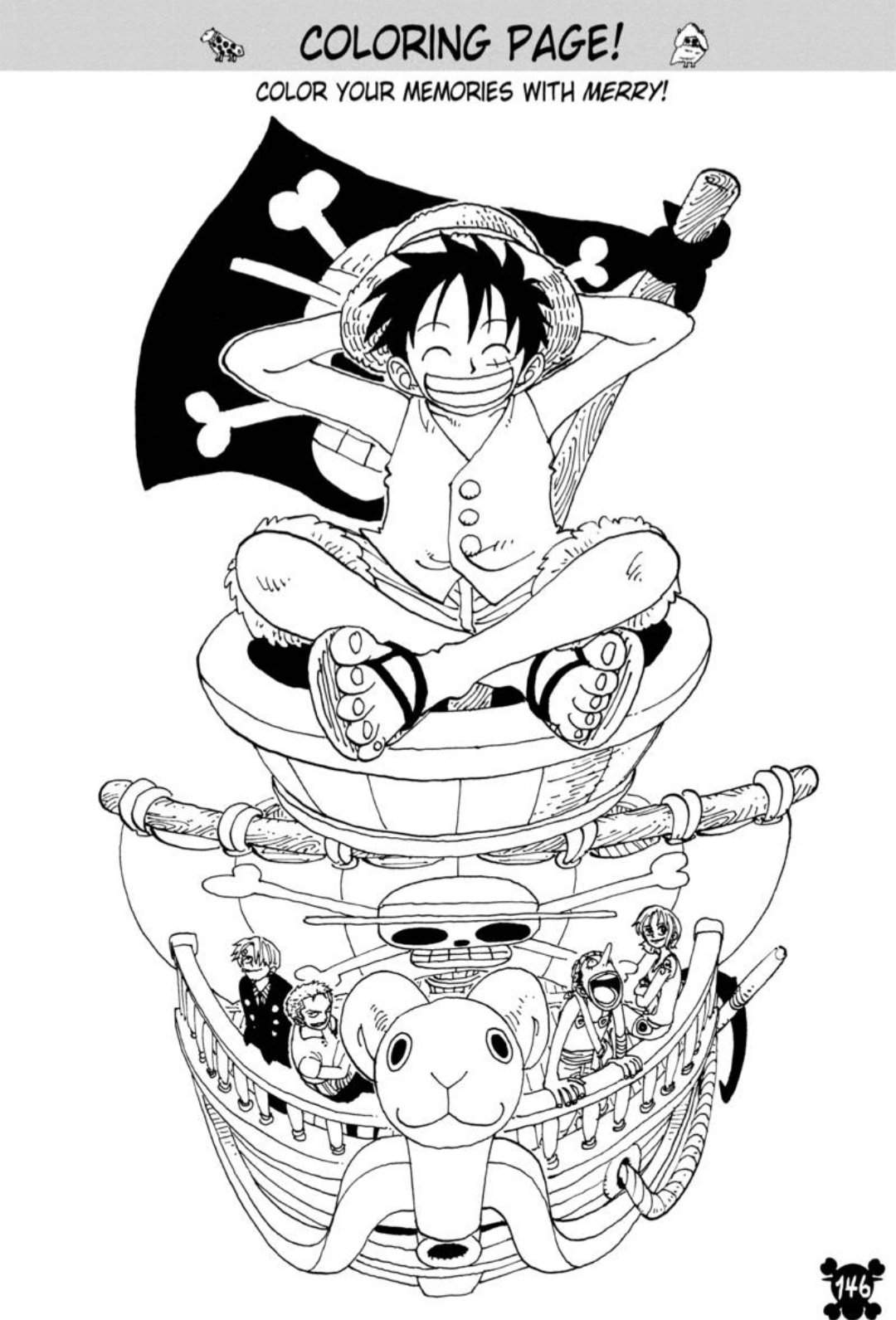 Coloring Page One Piece Amino
