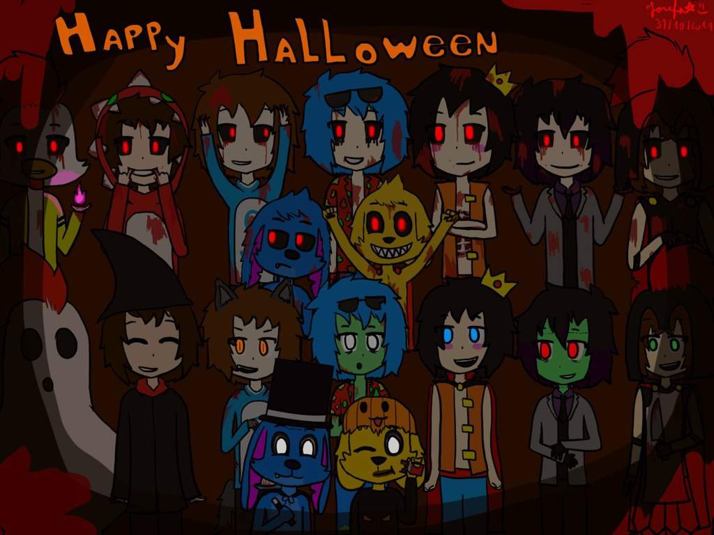 Dibujos De Los Compas Halloween Compastober día 31 | •MikeCrack Amino• Amino
