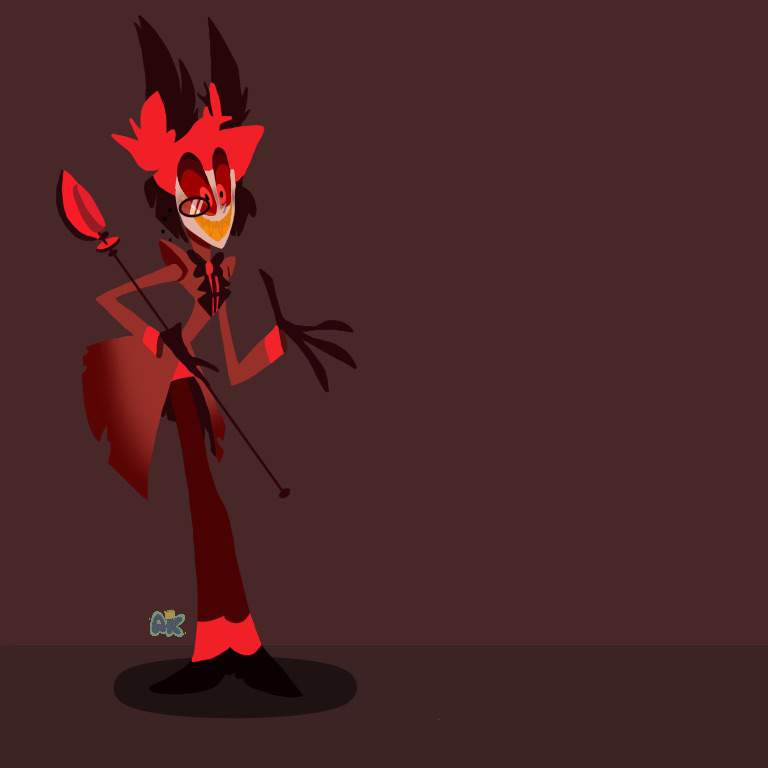 ~ Alastor Lineless Concept Art Remake ~ Hazbin Hotel Official Amino