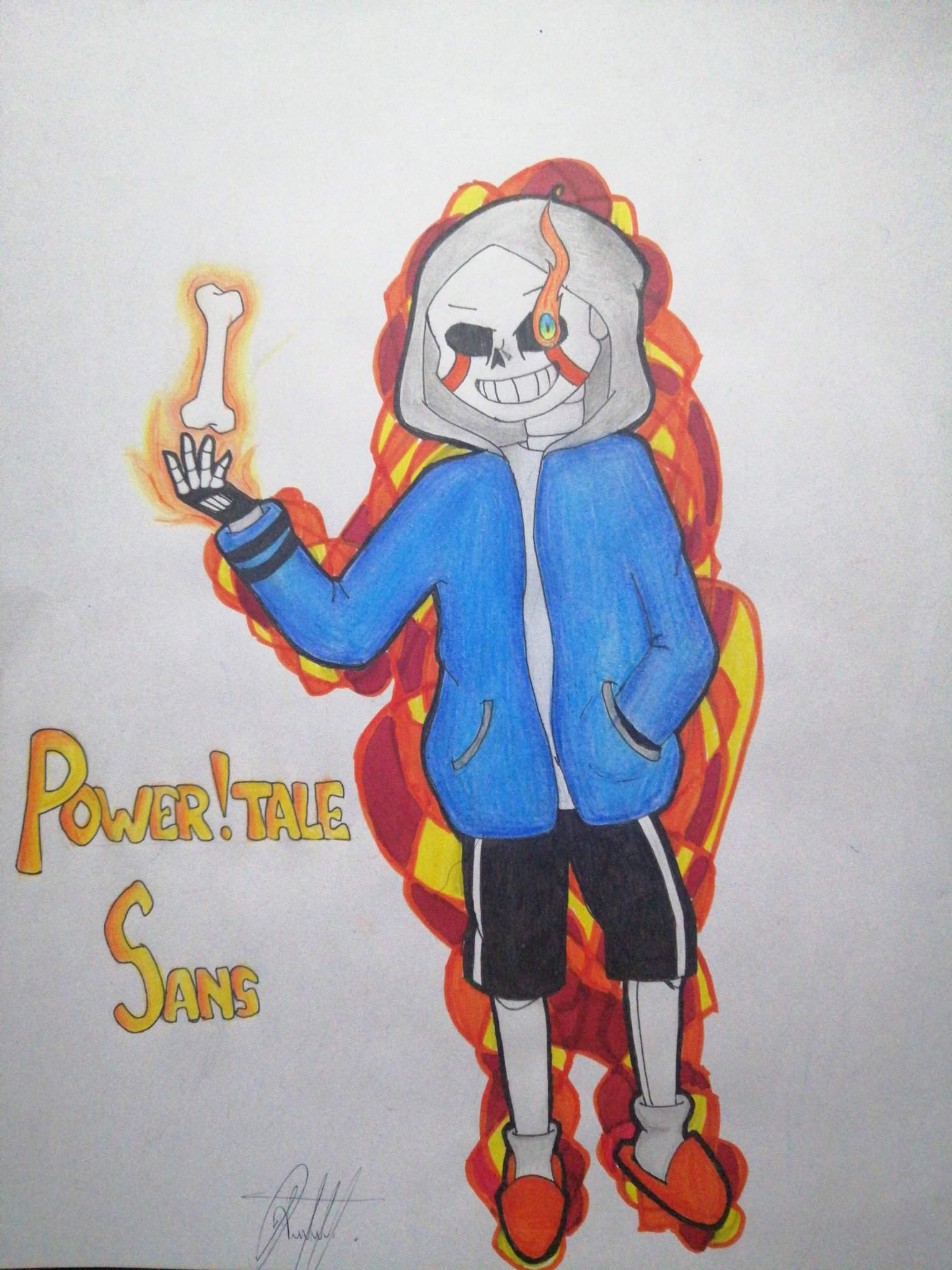 Mi dibujito para un concurso de Power Tale Undertale Español Amino