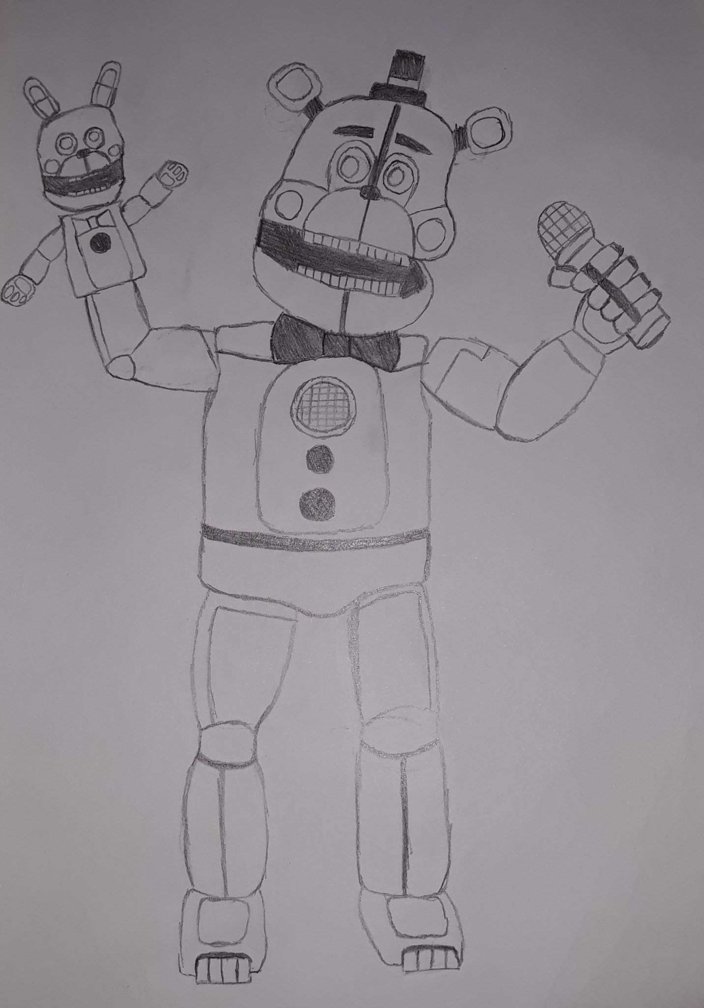 Ya Terminé El Dibujo De Funtime Freddy !! 