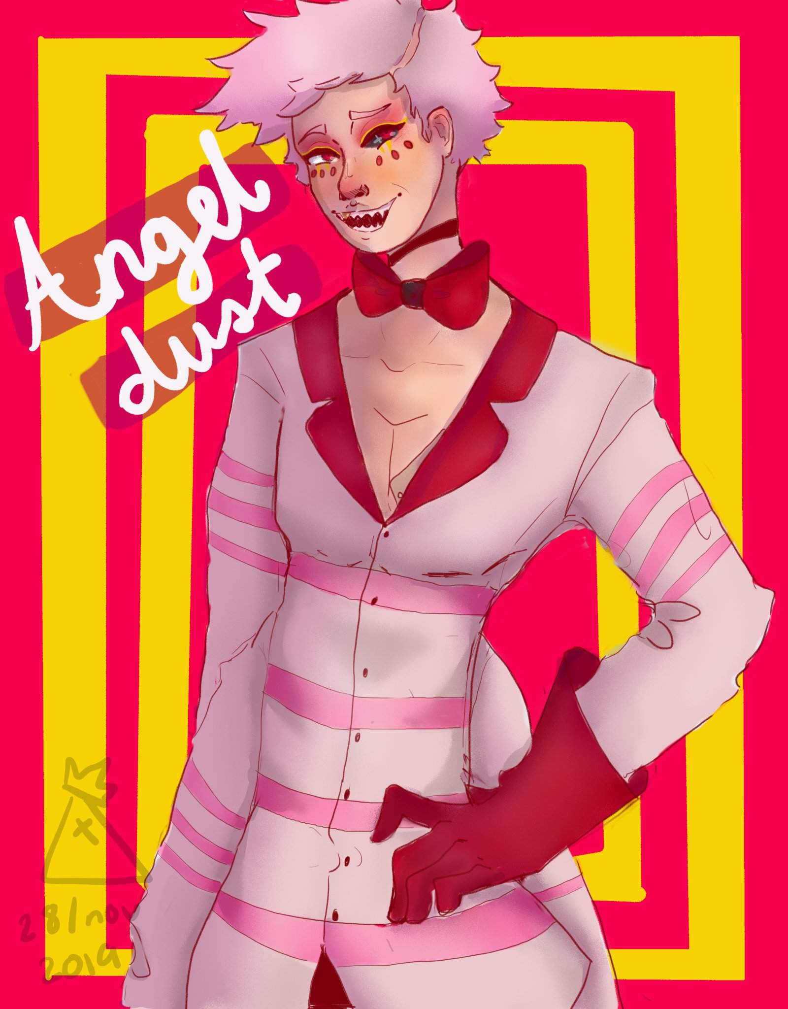 Angel Dust Human Ver Fanart Hazbin Hotel Official Amino